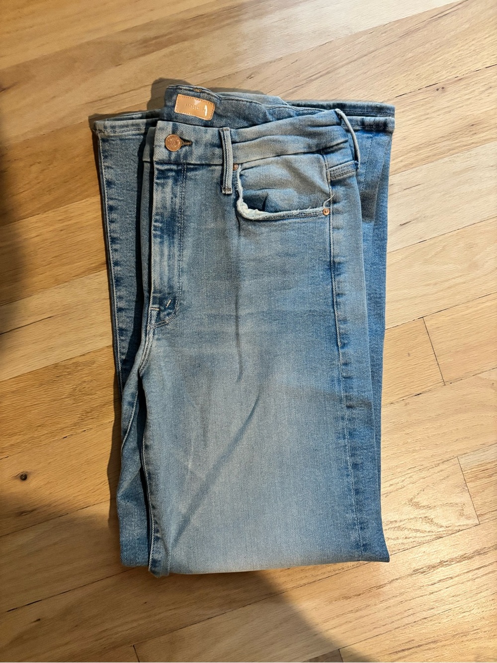 Mother Blue Women Jeans - Stylish Slim Fit Denim